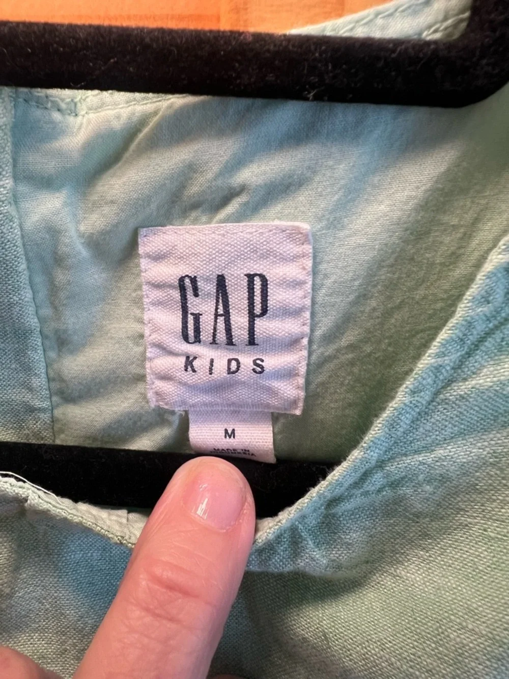 GAP Kids Linen Blend Jumpsuit Girls M 8-9 Mint Green Wide Leg summer Romper